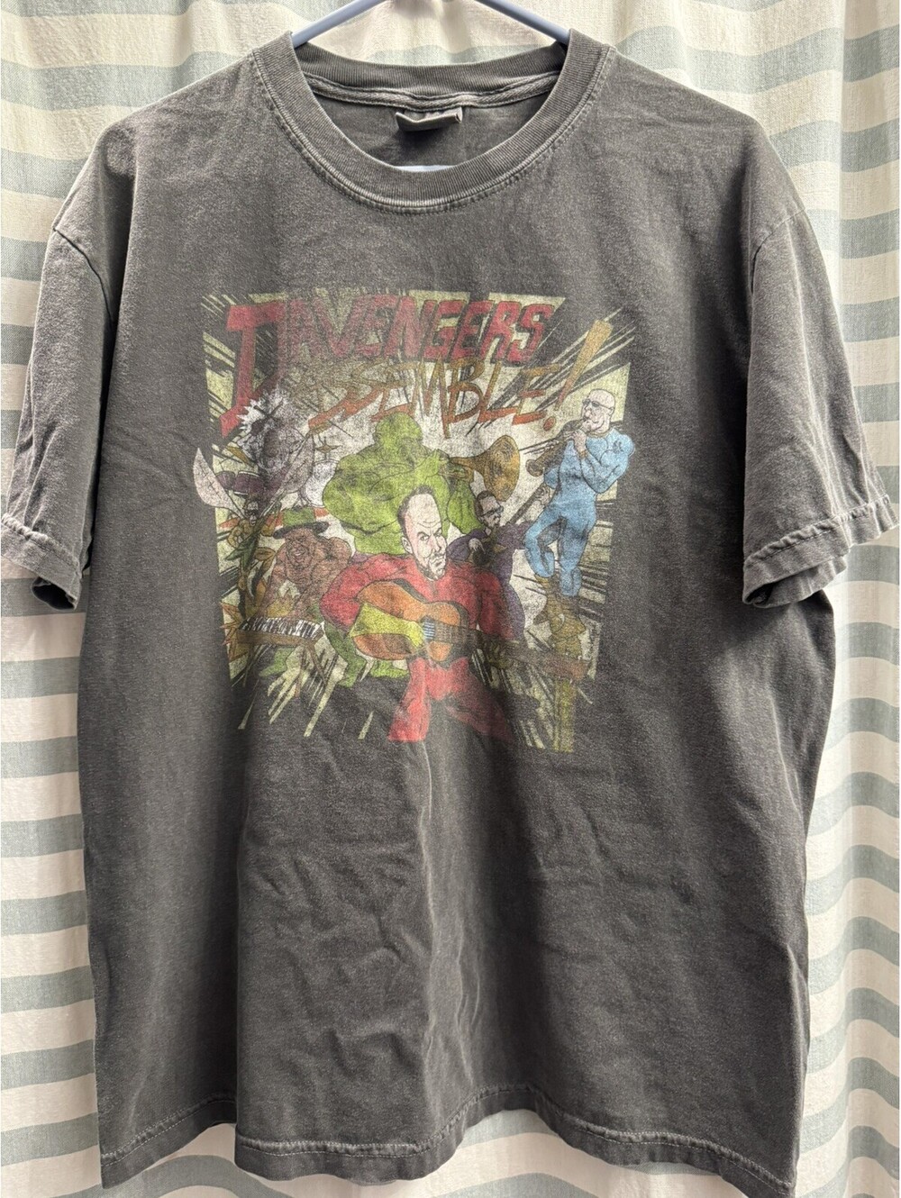 DAVENGERS Dave Matthews Band Shirt L - DMB x Avengers Comic Art RARE💥